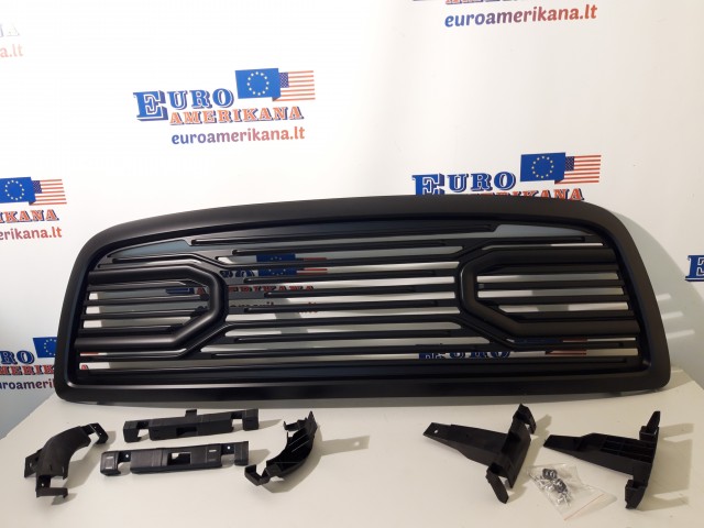 Front Big Horn Black Packaged Bumper Grille+Shell